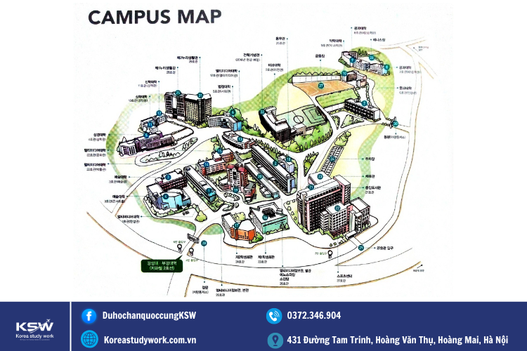 Bản đồ trường đại học Kyungsung