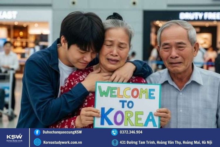 Quy trình để du học sinh bảo lãnh người thân sang hàn thăm thân